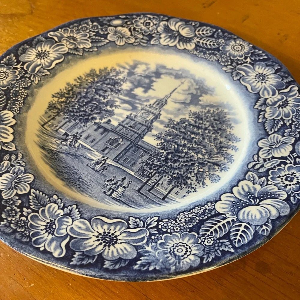 Staffordshire Liberty Blue Dinner Plate - Picture 2 of 6